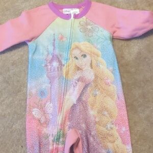 Disney Rapunzel/Tangled size 3t footie pajamas
